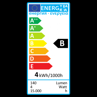 4W=15W LED Rustika Curved Golden E27 140Lm 2200K dimmbar