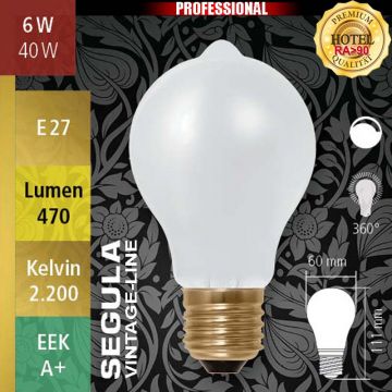  50274 - 6W=40W LED Glas Glhfadenbirne dimmbar matt E27 470Lm 360 Ra>90 2200K  17,95EUR - 19,96EUR  