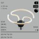  10W=48W SEGULA LED ART Tai Chi klar E27 600Lm 360 Ra>90 2600K dimmbar 