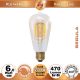  6W=40W LED Rustika Golden Glas Glhfadenbirne dimmbar klar E27 470Lm 360 Ra>90 2000K 