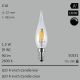  1,5W=9W LED French Candle klar E10 90Lm 360° Ra>90 2600K dimmbar 