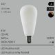  8W=33W LED Rustika matt E27 360Lm 360° Ra>90 2000-2900K Ambient Dimming 